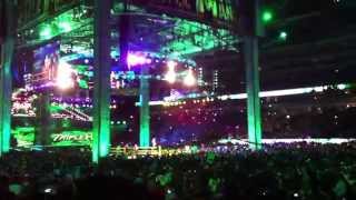 Brock Lesnar vs Triple H at Wrestlemania 29 Entrances Live [upl. by Naji]