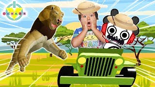 RYAN ESCAPES THE SAFARI IN ROBLOX Lets Play Roblox Safari with Combo Panda [upl. by Jeannie742]