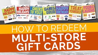 How to Redeem MultiStore Gift Cards No Fees [upl. by Haikan178]