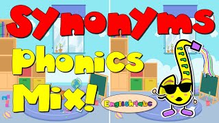 Synonyms  Phonics Mix  English4abc [upl. by Purity]