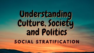 UCSP 90 Social Stratification [upl. by Aicina]