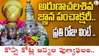 Best Chanting on అరుణాచల శివ జ్ఞాన పంచాక్షరీ స్తోత్రం  Ramana Maharshi  Arunagiri Devotional Songs [upl. by Rehpotsirhc431]