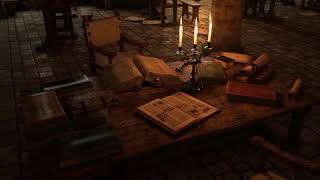 Medieval Scriptorium in the 1400s Ambience [upl. by Alraep]