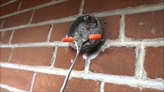 How To Remove And Disconnect An Exterior Light Fixture [upl. by Fonville]