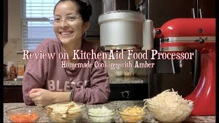 KitchenAid Food Processor Attachment Demo amp Review [upl. by Wyck]