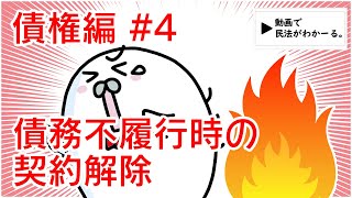 民法 債権編4 「債務不履行時の契約解除」解説 【行政書士試験対策】 [upl. by Sauveur129]