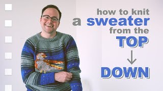 The EASIEST Way to Knit a Sweater [upl. by Hestia]