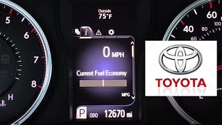 2017 Toyota Camry MultiInformation Display Tutorial MID [upl. by Down833]