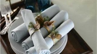 Napkin Ring Christmas Crafts [upl. by Brentt]