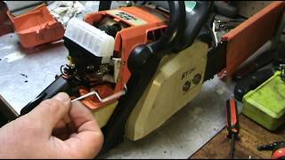 Stihl 025 carb and fuel line replacement [upl. by Heron987]