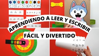 5 ACTIVIDADES DIVERTIDAS PARA ENSEÑAR A LEER Y ESCRIBIR FÁCIL  LECTOESCRITURA [upl. by Brom]