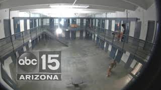 Surveillance video shows 2017 murder at Lewis Prison [upl. by Avuha666]