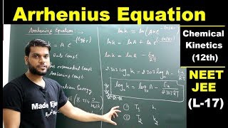 ARRHENIUS Equation  Best Explained By Arvind aroraL17 [upl. by Skeie]