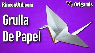 Grulla de papel  Grulla Origami [upl. by Koetke31]