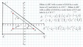 Dilation Of Triangle  Stretching And Shrinking [upl. by Veats]