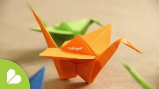 Grulla de Origami  ¡Decora tu espacio Origami Crane how to [upl. by Eloc375]