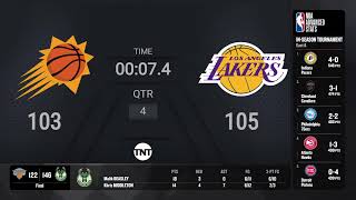 Phoenix Suns  Los Angeles Lakers Live Scoreboard  InSeason Tournament Quarterfinals on TNT [upl. by Kimber166]