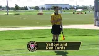 US Soccer Assistant Referee Signals [upl. by Ayle]