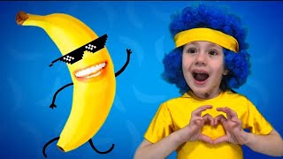 Banana  WOW Sesha family Kids Songs [upl. by Attenad]