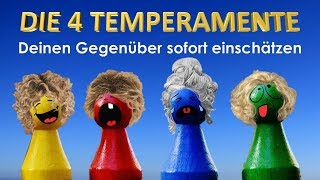 Die vier Temperamente und was sie über Dich und über den Charakter Deiner Mitmenschen verraten [upl. by Atilrep467]