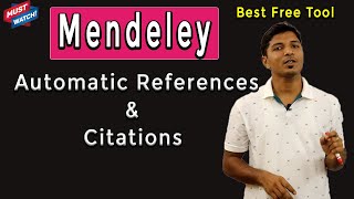 Mendeley Automatically Generate References amp Citations II Four Simple Steps II My Research Support [upl. by Anear]