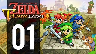 The Legend of Zelda Triforce Heroes  Gameplay Walkthrough Part 1  Heroic Trio 3DS [upl. by Nnylannej272]