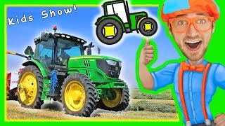 Blippi with Tractors for Toddlers  Educational Videos for Toddlers with Nursery Rhymes [upl. by Tergram]