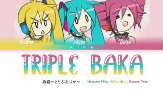 Hatsune Miku prod LamazeP  Triple Baka  Lyrics KanRomEng [upl. by Ynnot781]