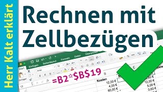 Rechnen mit Excel – AnleitungTutorial [upl. by Laven]