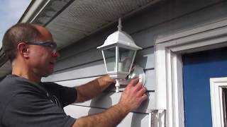 How to replace an outside light [upl. by Eshman]