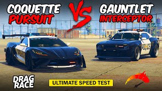 GTA 5 Online  COQUETTE D10 PURSUIT vs GAUNTLET INTERCEPTOR [upl. by Behlau]