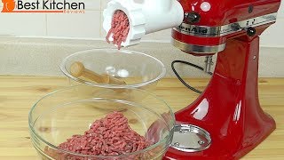 KitchenAid Food Grinder Attachment for Stand Mixers  Review [upl. by Aicel]