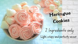 Meringue Cookies  2 Ingredients recipe [upl. by Naahsar]