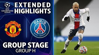 Manchester United vs Paris SaintGermain Extended Highlights  UCL on CBS Sports [upl. by Innis]