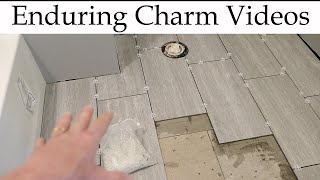 Learn How To Layout Bathroom Floor Tile [upl. by Annayar]