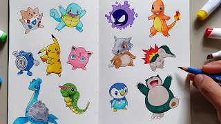 HOW TO DRAW POKEMON  Easy Tutorial for Beginners [upl. by Naji]