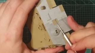 DIY Zimmerit tutorial on 135 scale Tamiya Panther [upl. by Trey37]