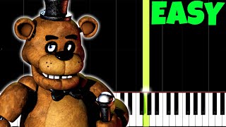 Five Nights At Freddys Theme Song Easy Piano Tutorial SynthesiaSheet Music [upl. by Orvan]