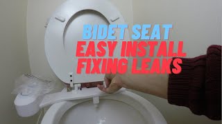 Bidet seat Easy installation Fixing Leaks amp Other Issues [upl. by Aneladdam]