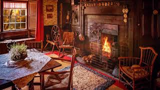 AmbienceASMR Family Kitchen in Victorian Cottage with Fireplace 19th Century Village 5 Hours [upl. by Nanam12]