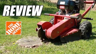 Renting A Stump Grinder from Home Depot  Review amp Process [upl. by Martsen]