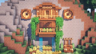 Minecraft  How to Build a Mountain House [upl. by Naillik121]