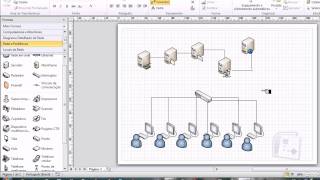 Diagrama avançado de rede MS VISIO [upl. by Fellows913]