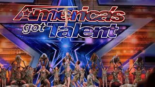 Zurcaroh Aerial Dance Group Stuns with Golden Buzzer on AGT [upl. by Keily]