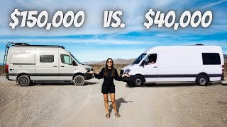 150k vs 40k SPRINTER VAN full tour [upl. by Horowitz]