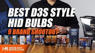 The Best D3S HID Bulbs Shootout and Comparison with 9 Brands  Headlight Revolution [upl. by Ahseuqram]