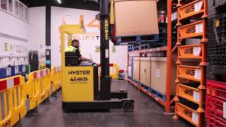 Reach Truck Training  How to Stack at Eye Level  4KS Forklift Training [upl. by Maisie253]