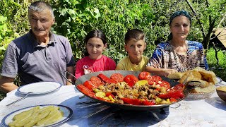 ONE DAY IN AZERBAIJANI VILLAGE  Rural Life in the Village of Azerbaijan  Village Cooking [upl. by Auos]