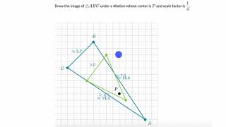 Dilating a triangle example [upl. by Ahseikan170]