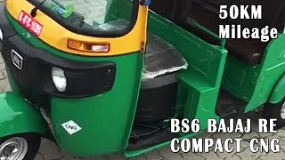 BS6 Bajaj RE Compact CNG Auto Rickshaw with Mileage 50 Km Price 22 Lakh Features Specifications [upl. by Adnileb]